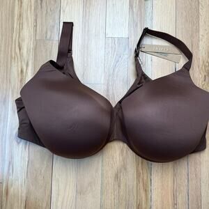 NEW Skims Womens 44DDD Smoothing Intimates Full Coverage Lightly Lined Bra Cocoa